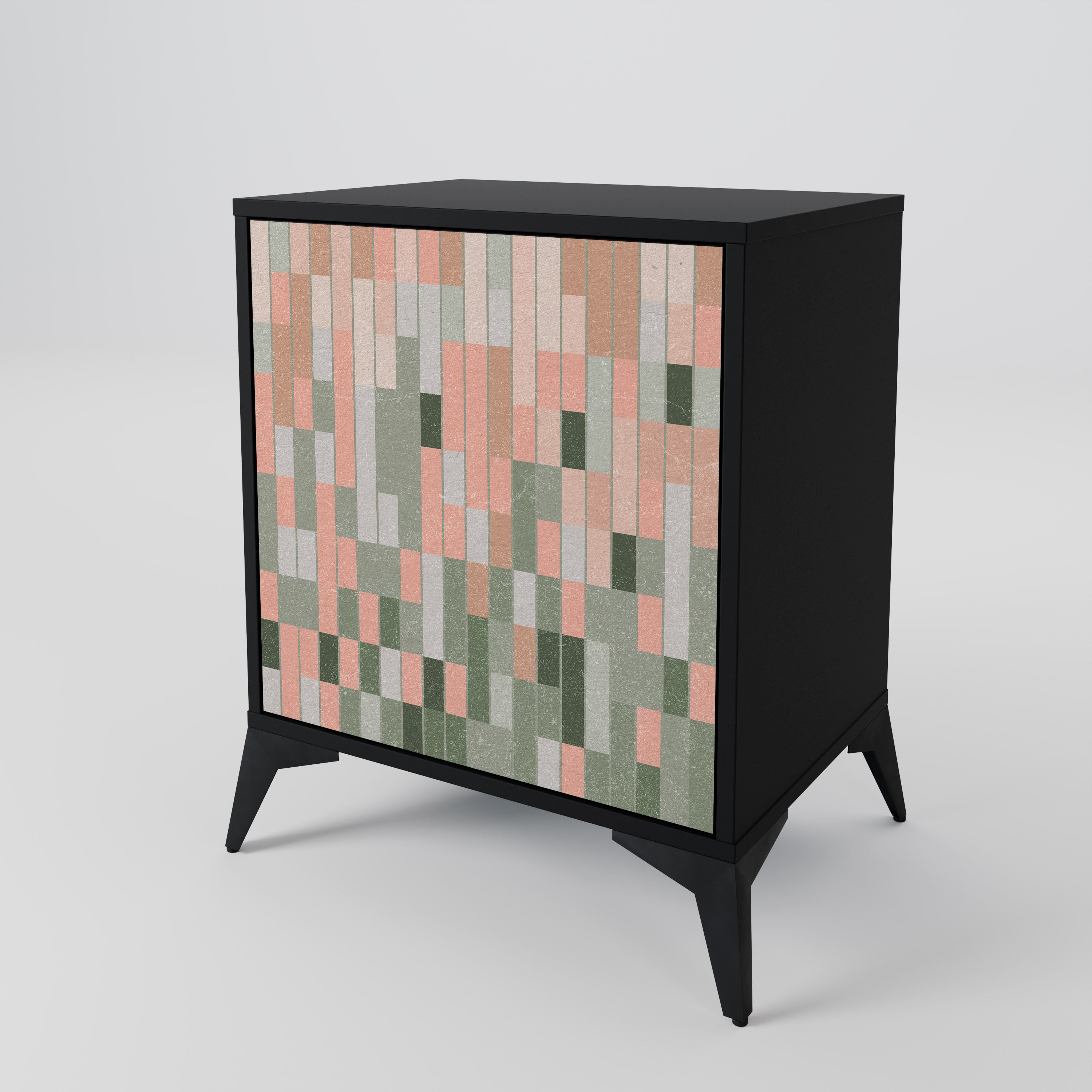 CONSTRUYENDO EL FUTURO Aparador de 1 puerta en acabado negro