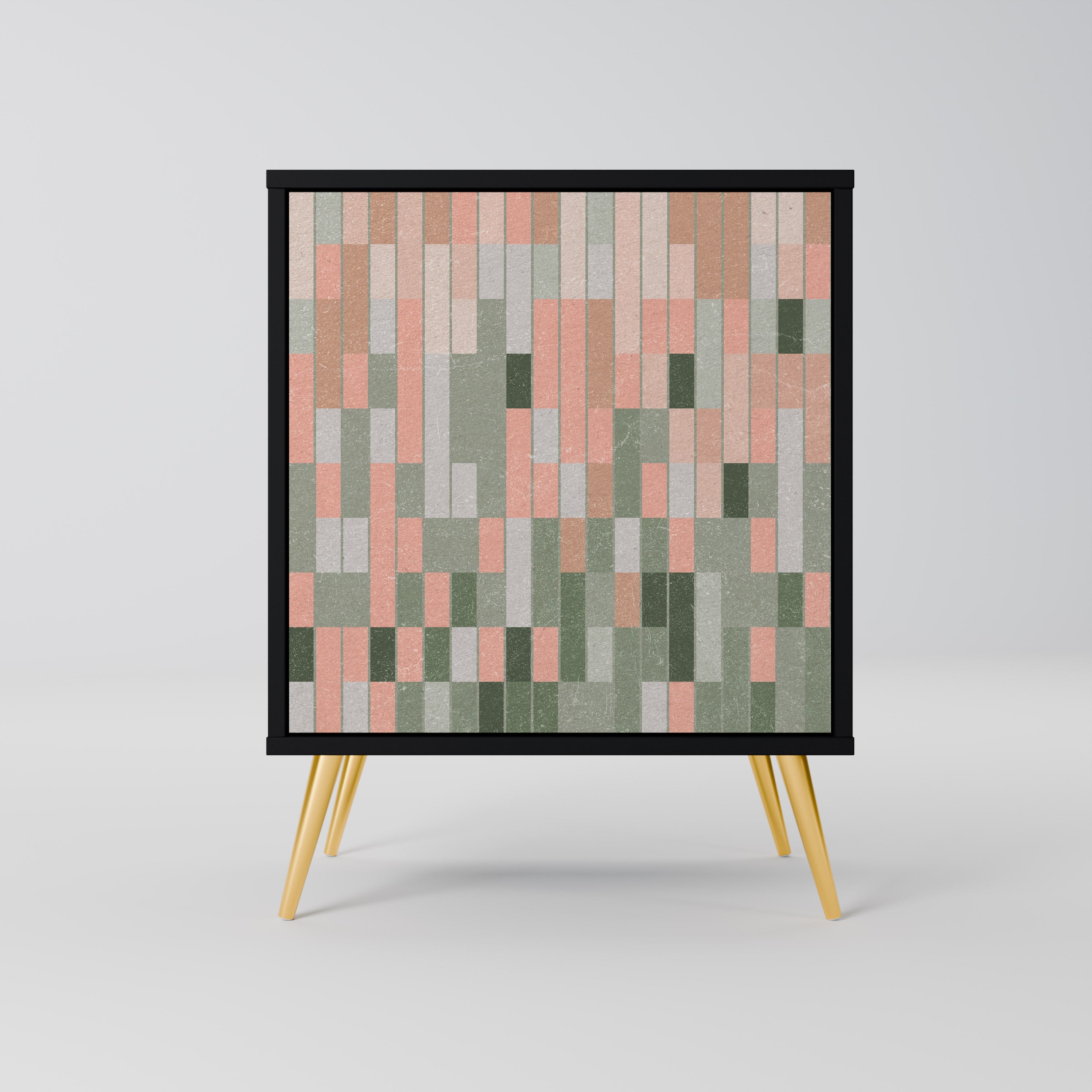 CONSTRUYENDO EL FUTURO Aparador de 1 puerta en acabado negro