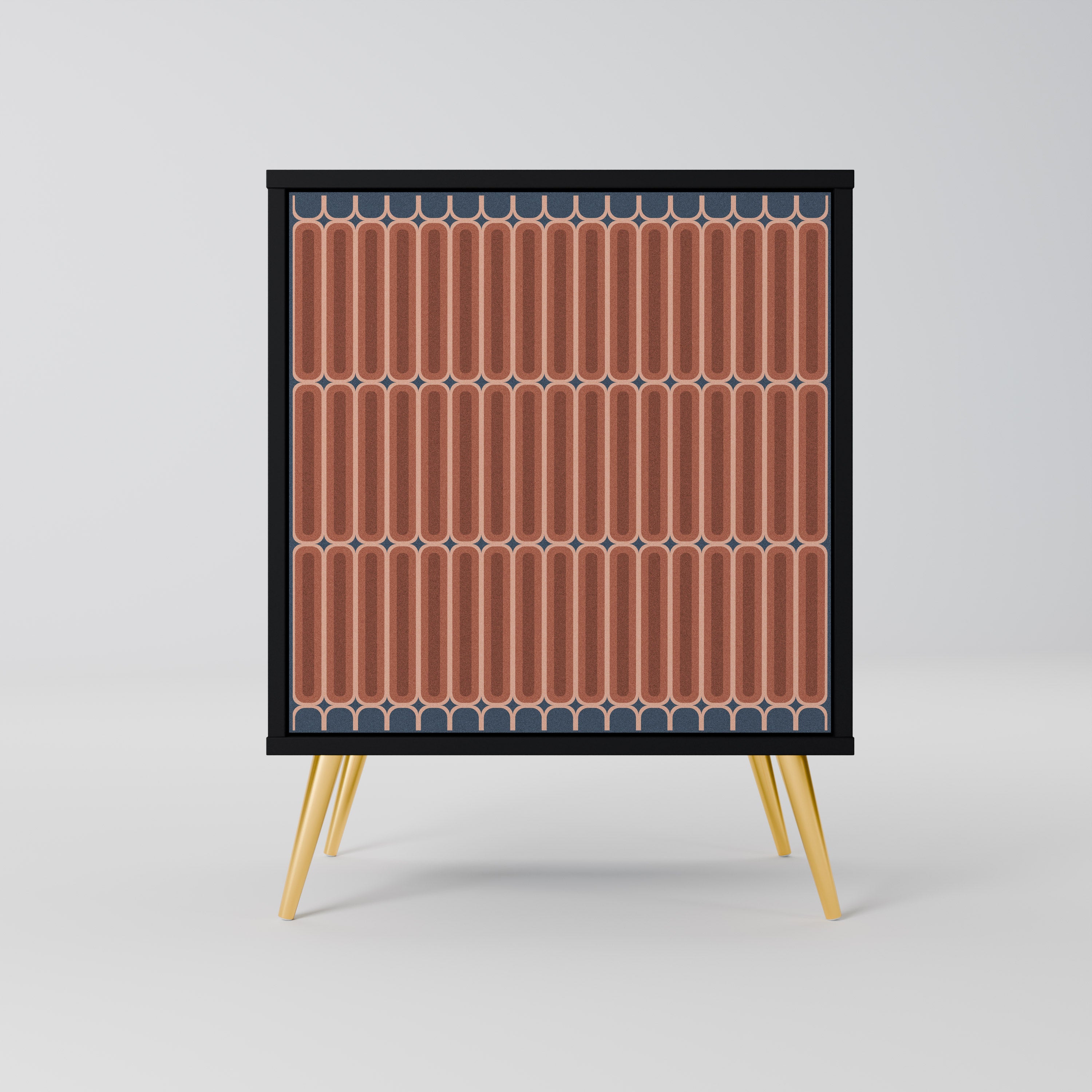 Aparador HYPNOTIC GATE de 1 puerta en acabado negro