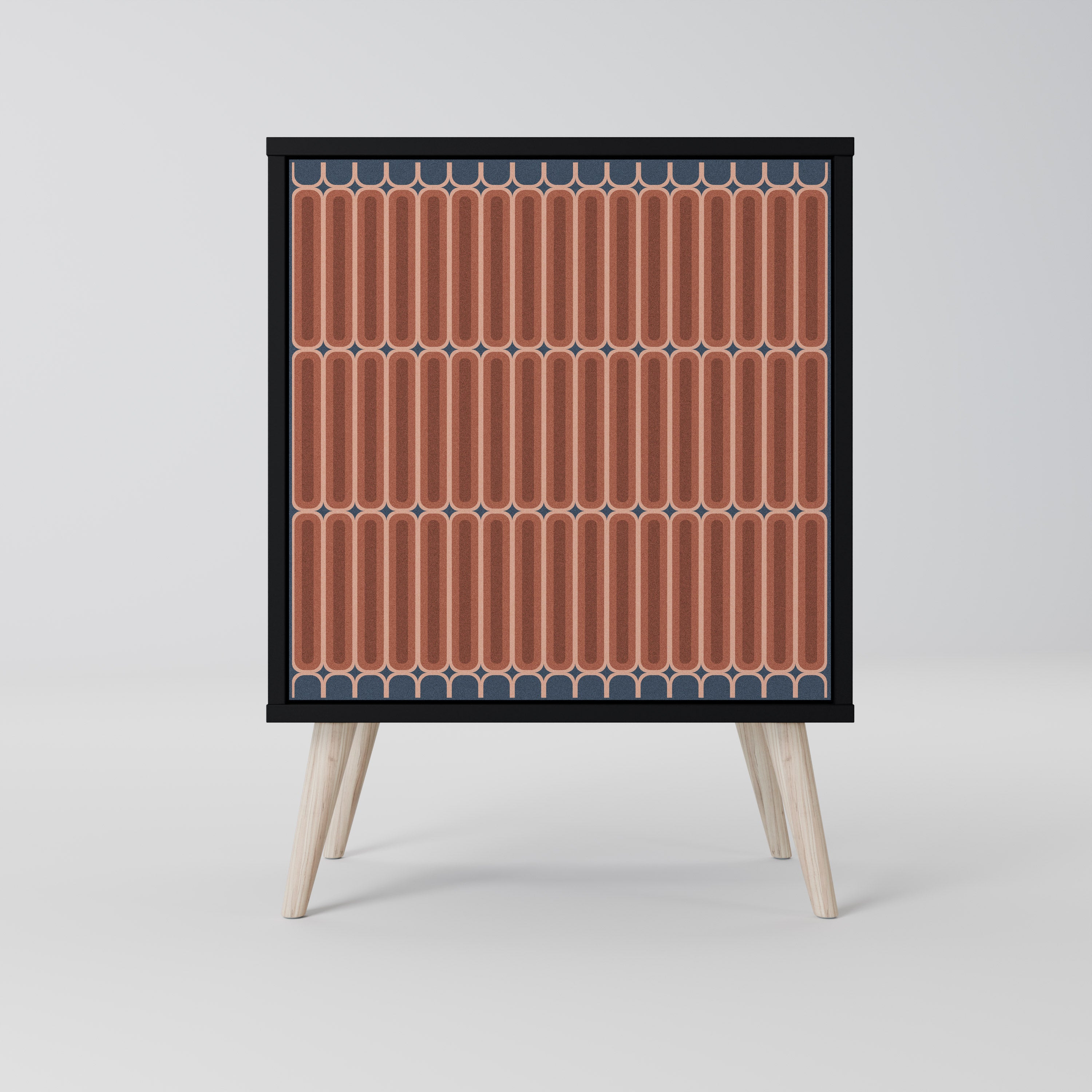 Aparador HYPNOTIC GATE de 1 puerta en acabado negro