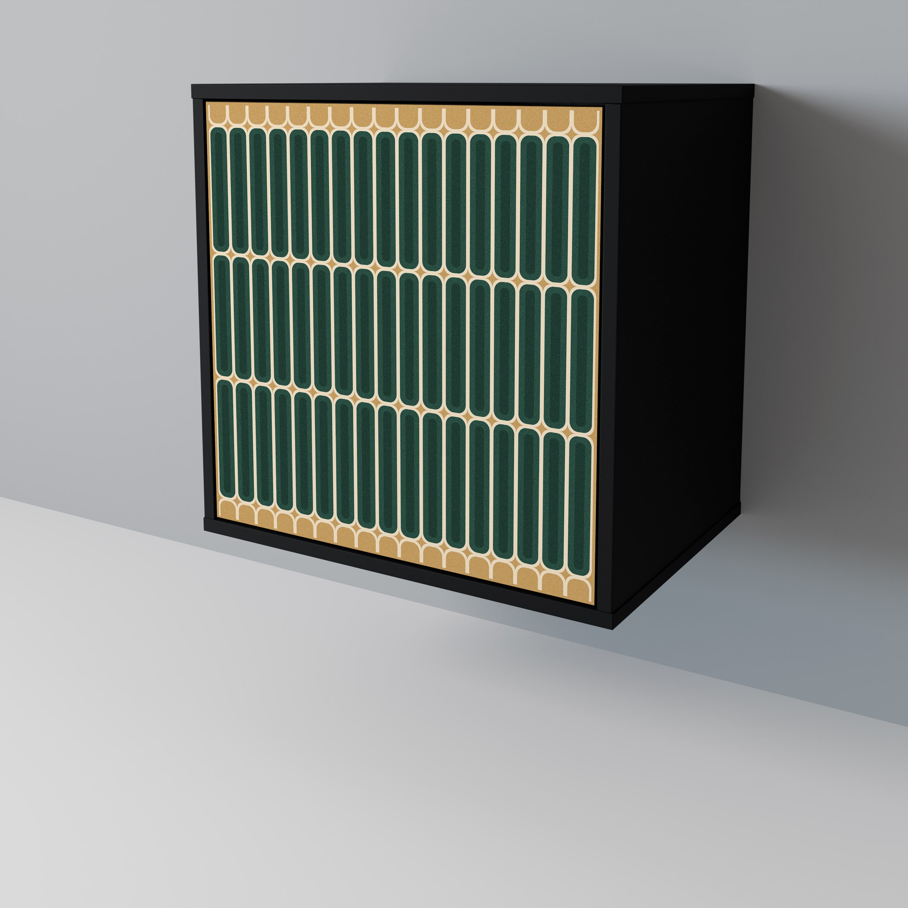 Aparador ILUSION GATE de 1 puerta en acabado negro