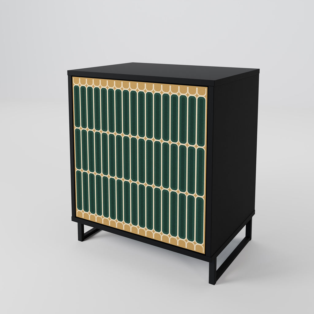 Aparador ILUSION GATE de 1 puerta en acabado negro