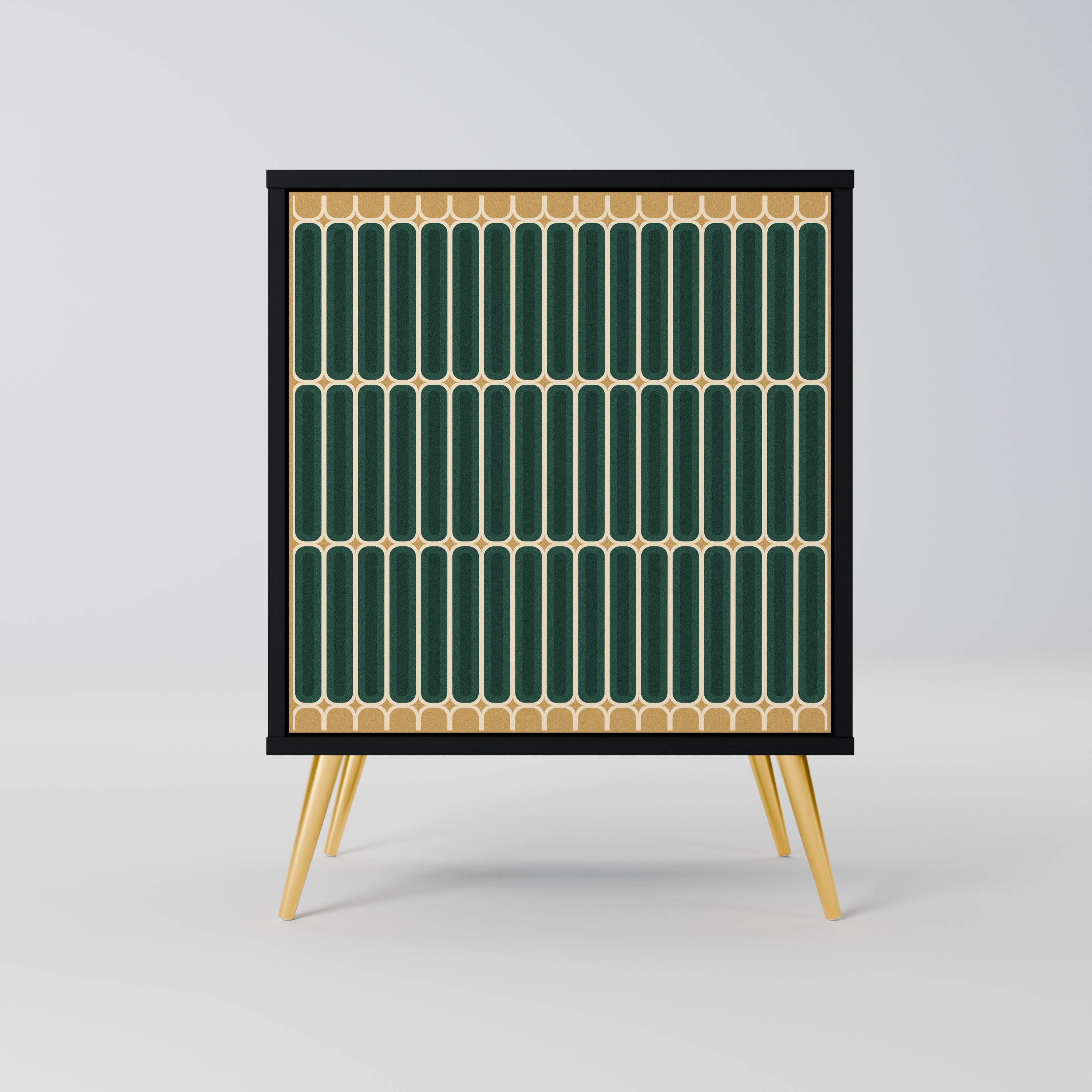 Aparador ILUSION GATE de 1 puerta en acabado negro