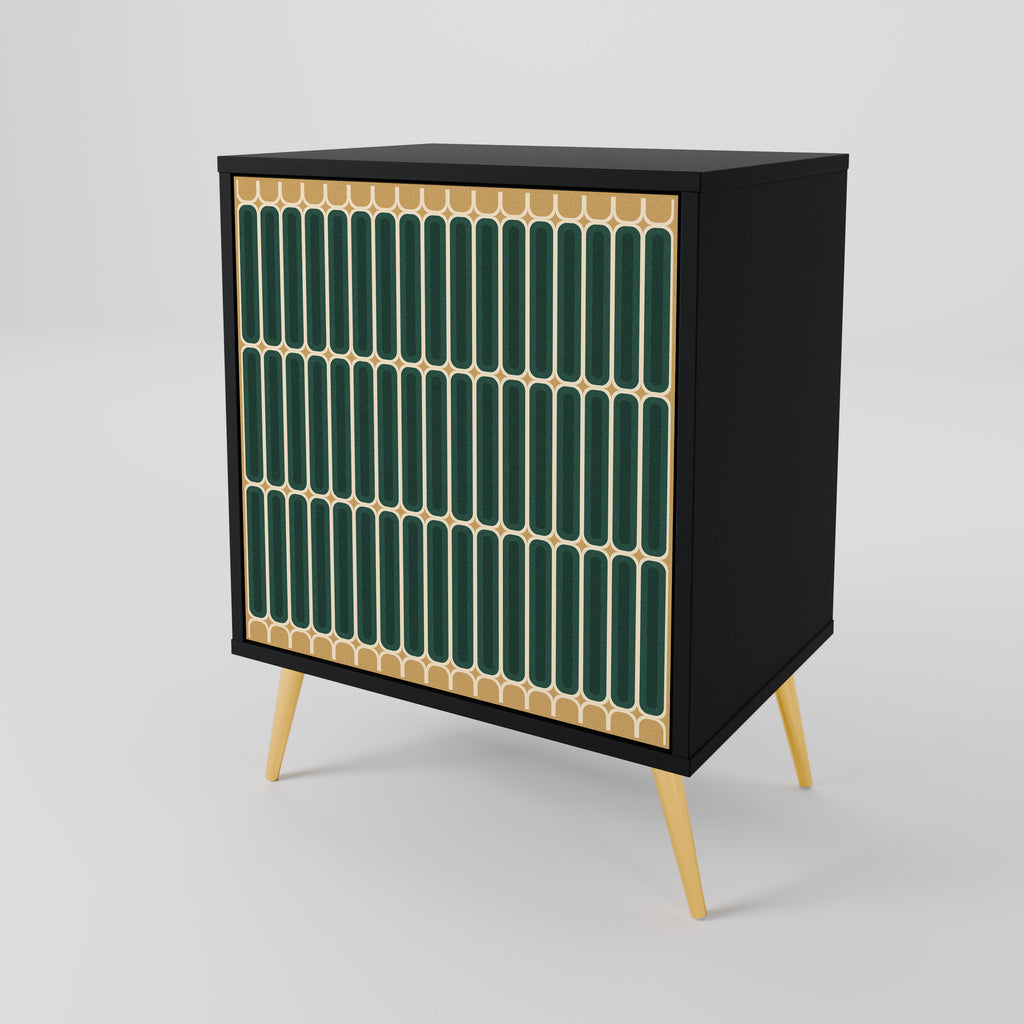 Aparador ILUSION GATE de 1 puerta en acabado negro