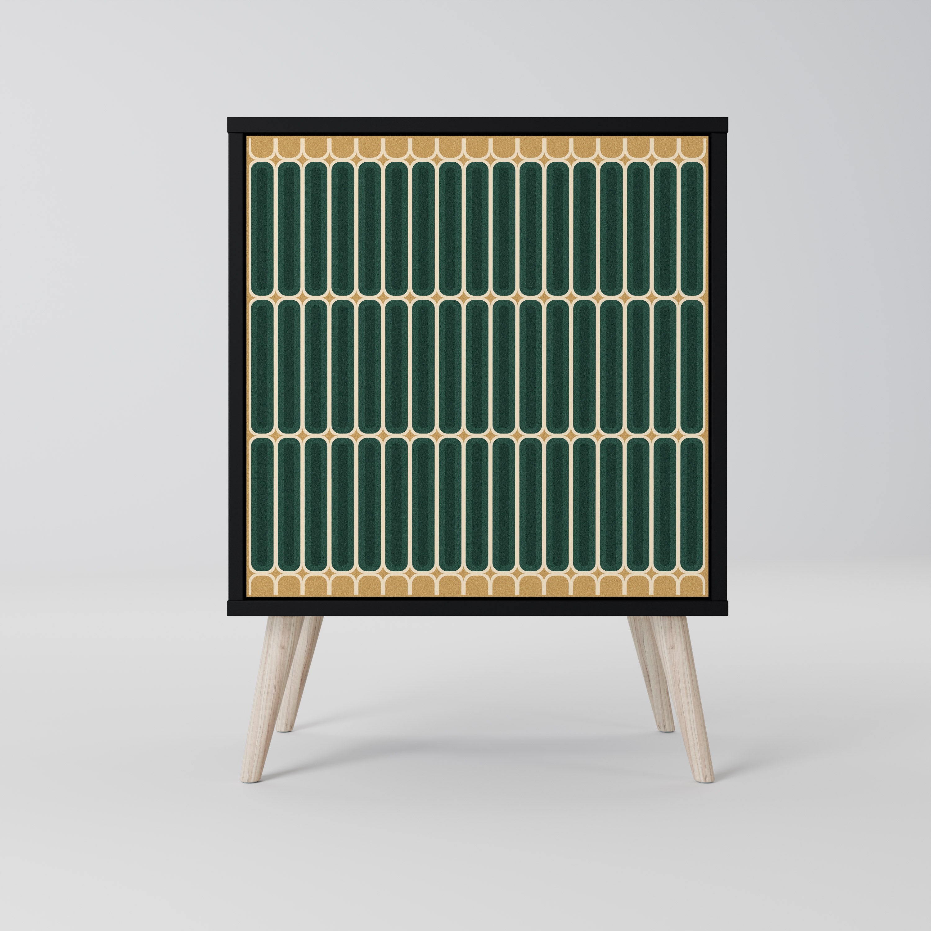 Aparador ILUSION GATE de 1 puerta en acabado negro