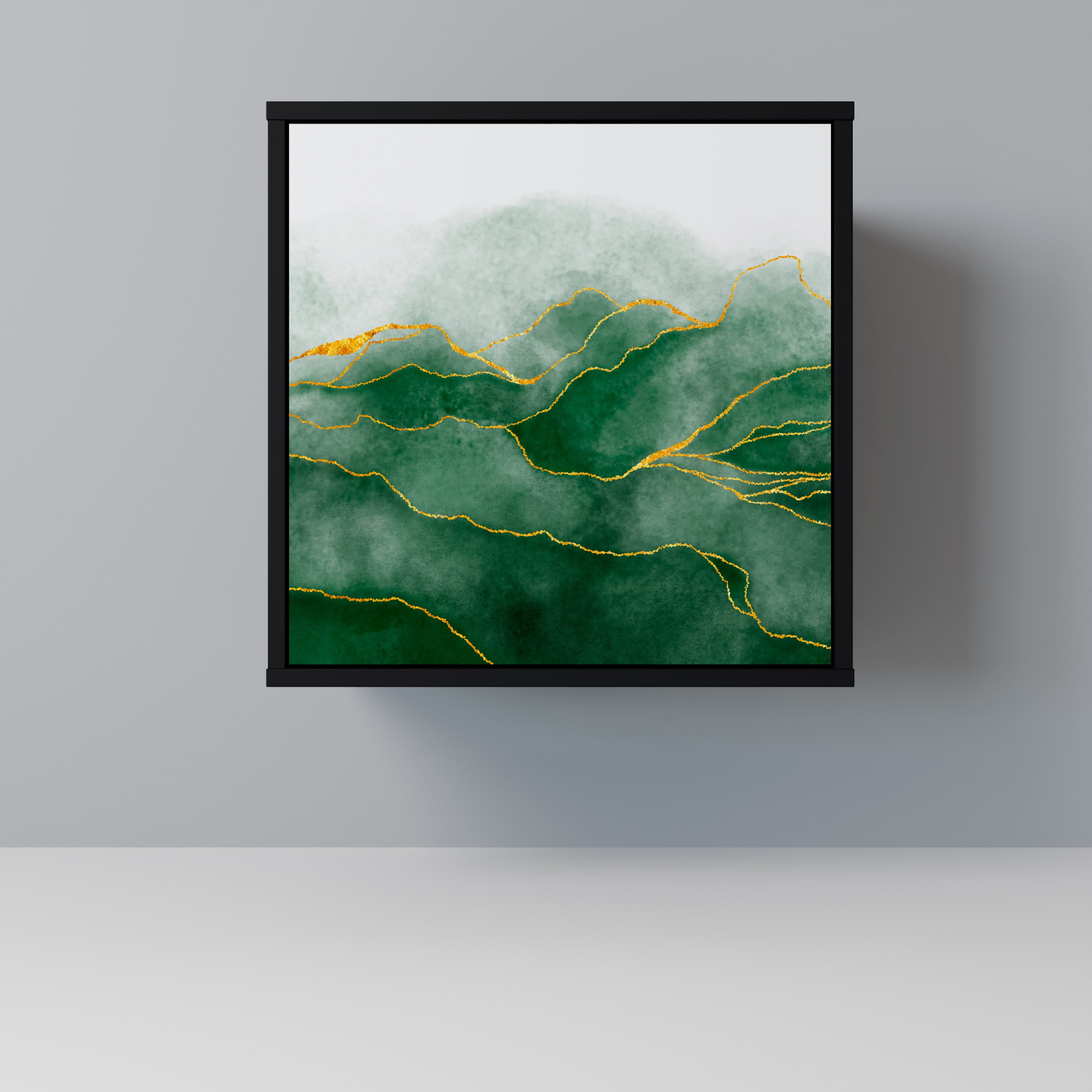 Aparador EXPENSIVE NATURE de 1 puerta en acabado negro