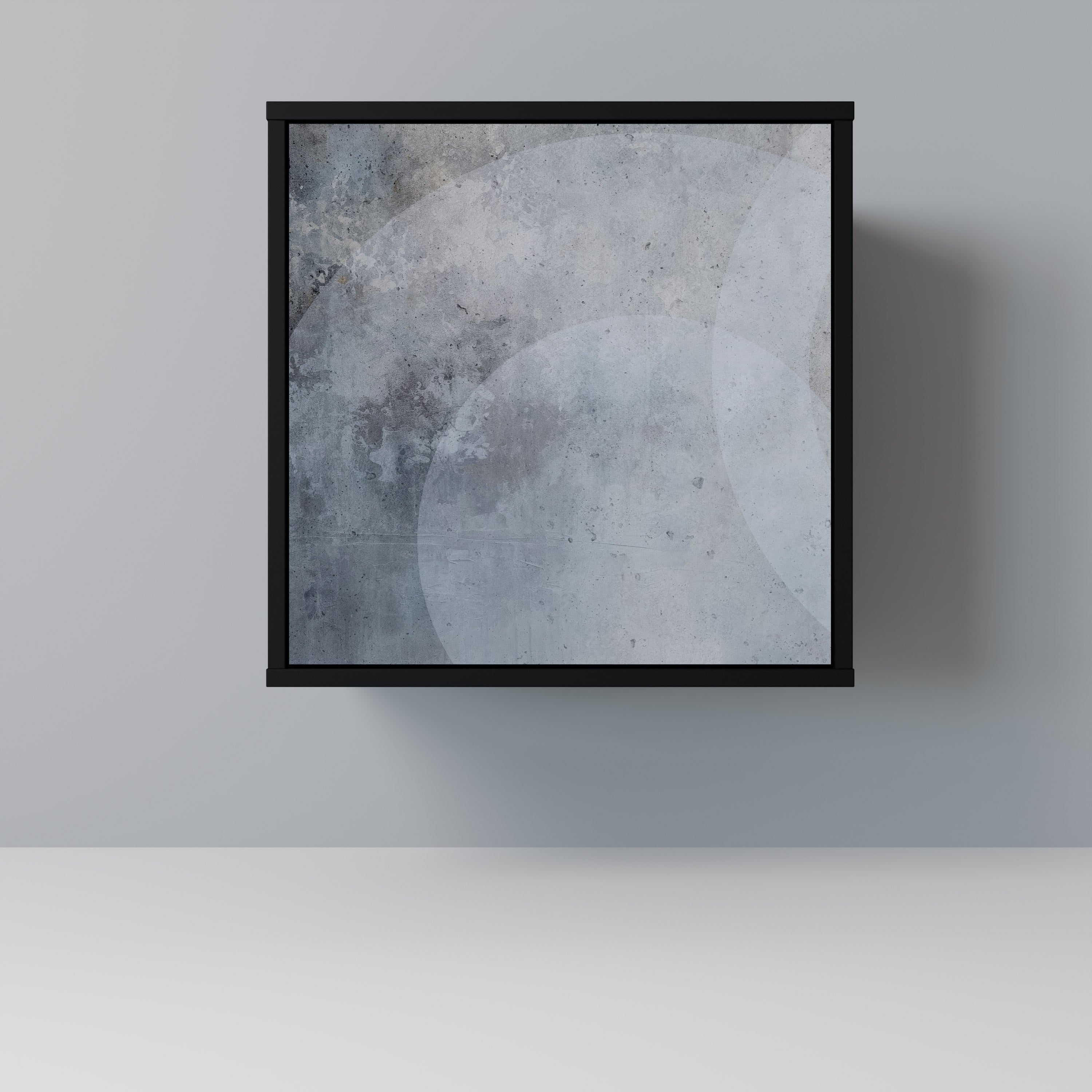 Aparador MUTED ARC de 1 puerta en acabado negro