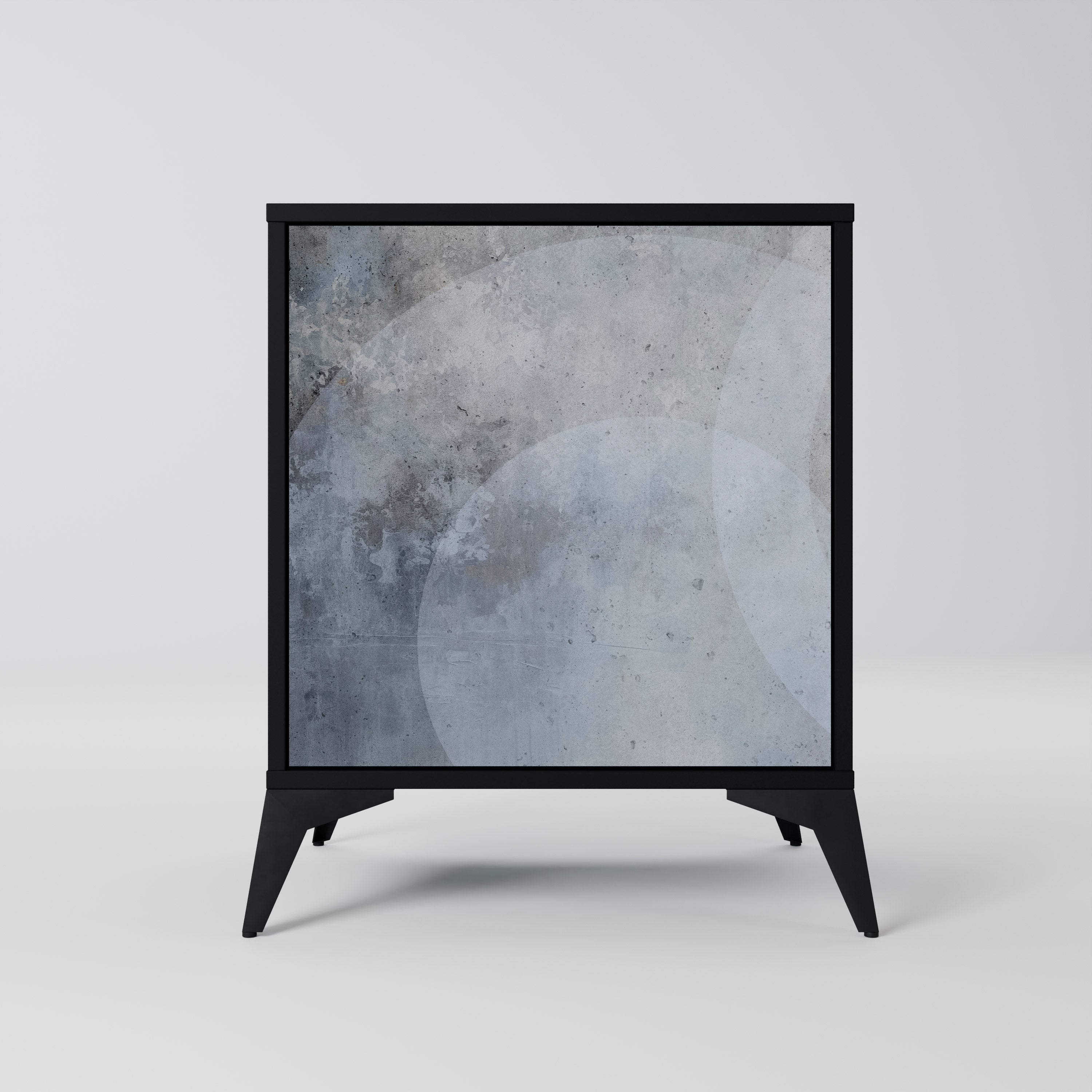 Aparador MUTED ARC de 1 puerta en acabado negro