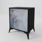 MUTED ARC 1-Door Sideboard in Black Finish