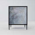 MUTED ARC 1-Door Sideboard in Black Finish