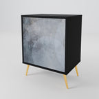 MUTED ARC 1-Door Sideboard in Black Finish