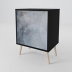 MUTED ARC 1-Door Sideboard in Black Finish