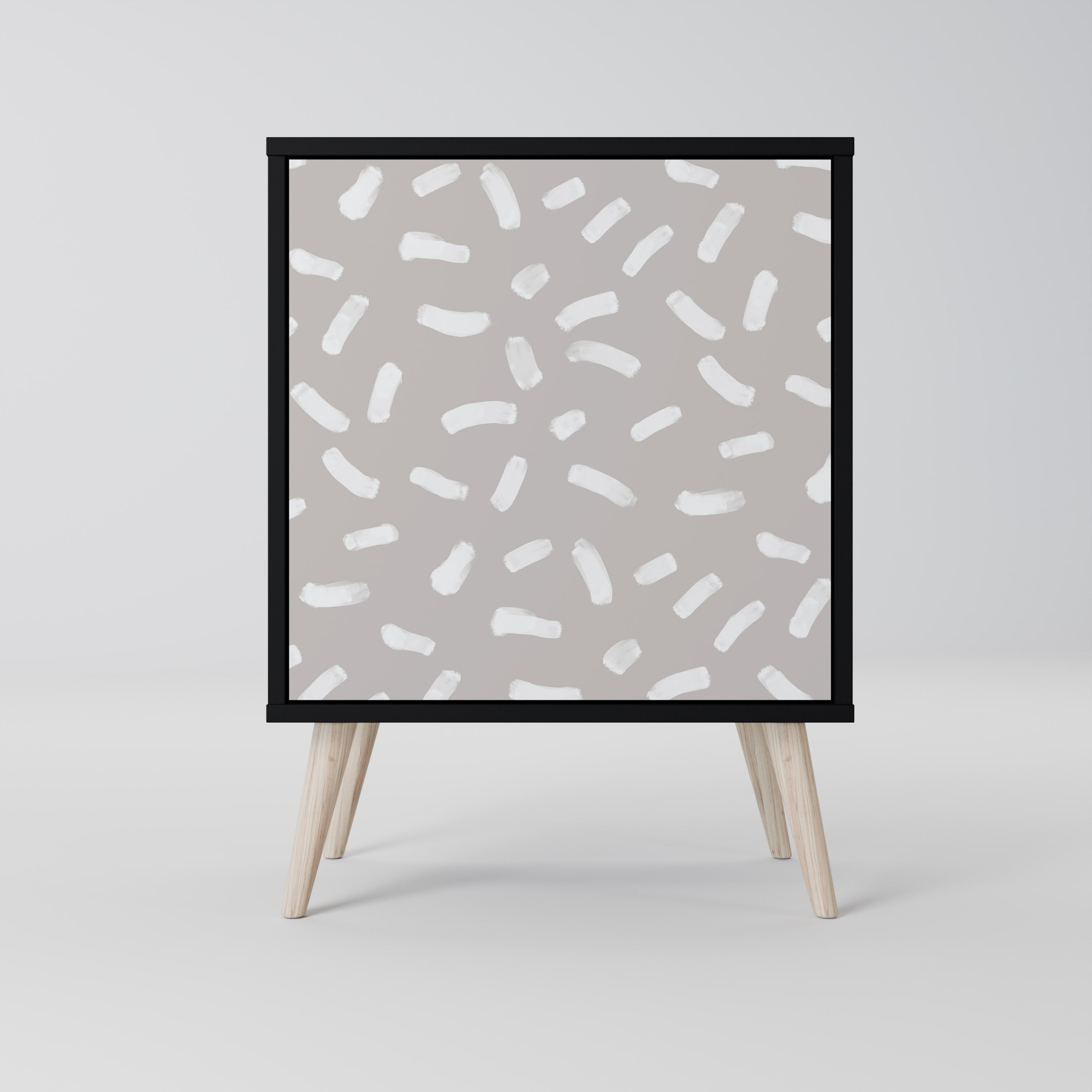 Aparador PASSING SECONDS de 1 puerta en acabado negro