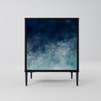 CELESTIAL FALL 1-Door Sideboard in Black Finish