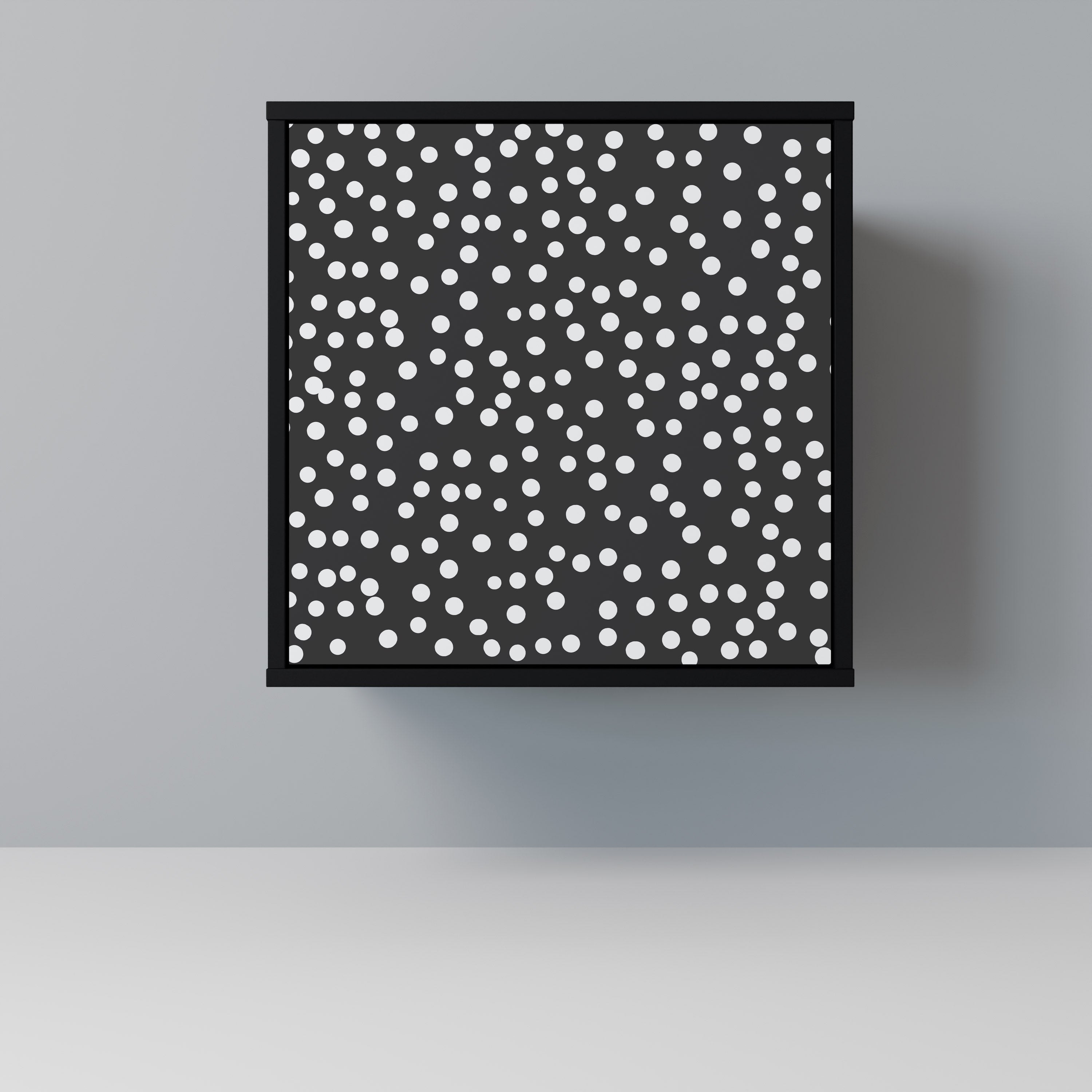 BLINDING LIGHTS 1-Door Sideboard in Black Finish