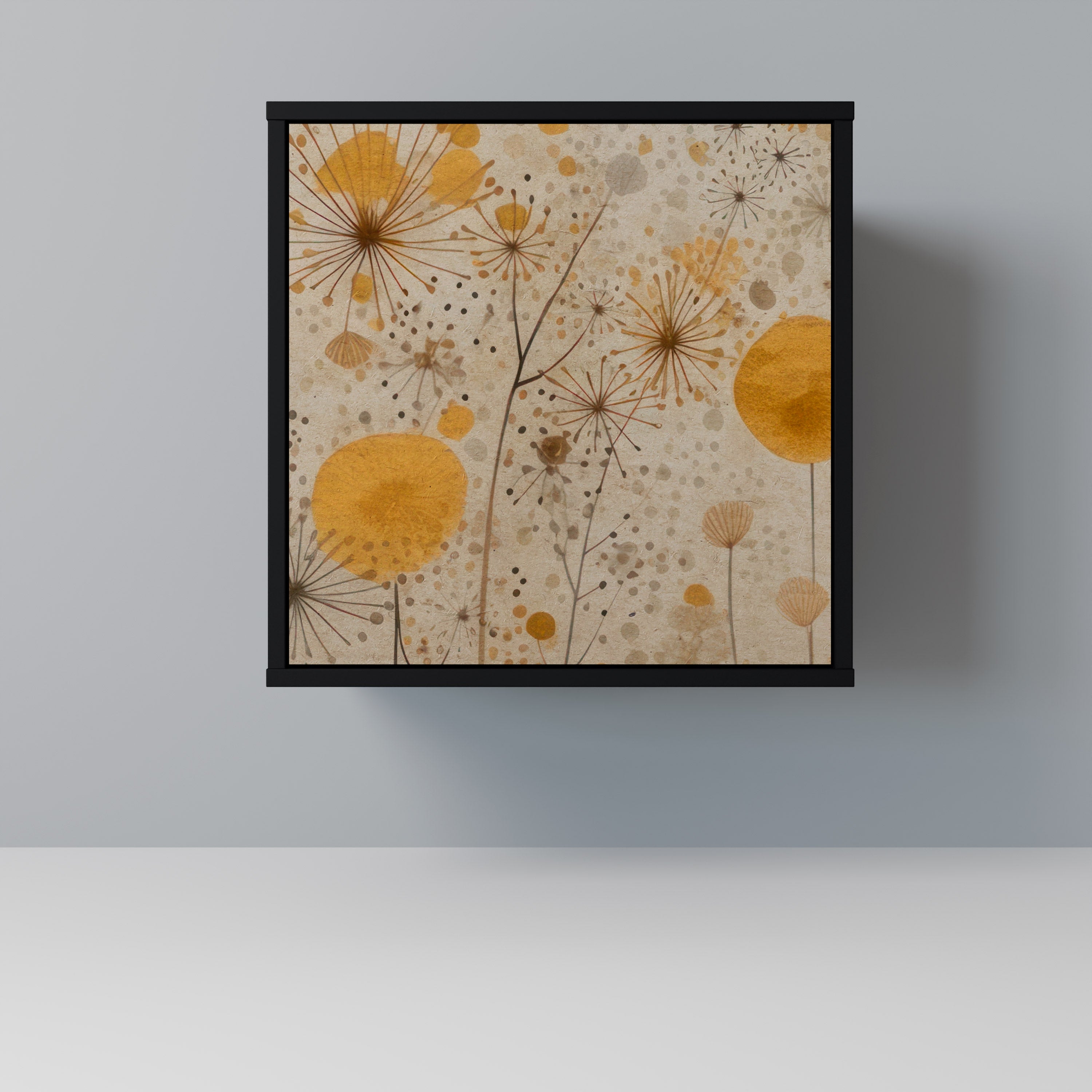 Aparador MORNING GLADE de 1 puerta en acabado negro