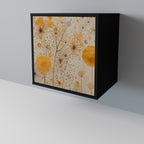 MORNING GLADE Aparador de 1 Puerta en Acabado Negro