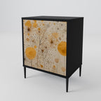 MORNING GLADE Aparador de 1 Puerta en Acabado Negro