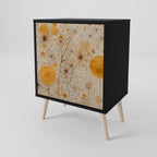 MORNING GLADE Aparador de 1 Puerta en Acabado Negro