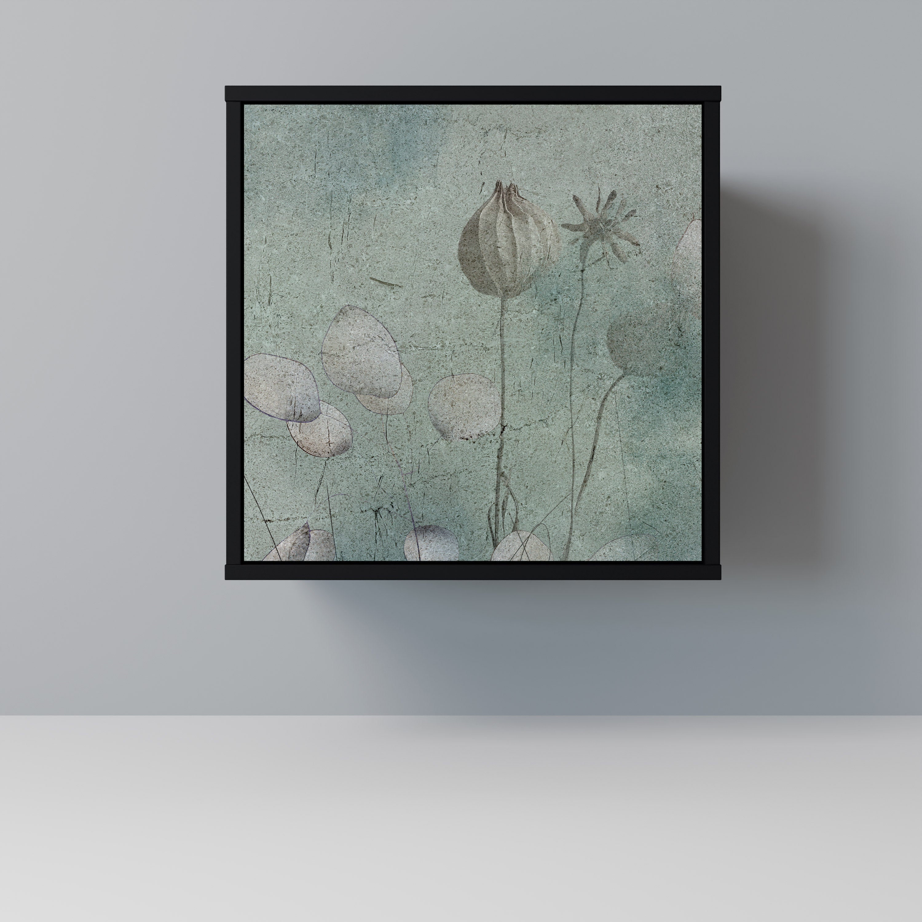 Aparador NIGHT LADY de 1 puerta en acabado negro