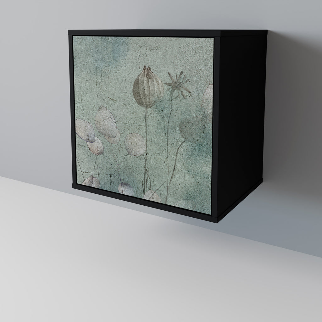 Aparador NIGHT LADY de 1 puerta en acabado negro