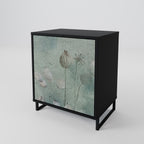 NIGHT LADY Aparador de 1 Puerta en Acabado Negro