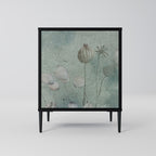 NIGHT LADY Aparador de 1 Puerta en Acabado Negro