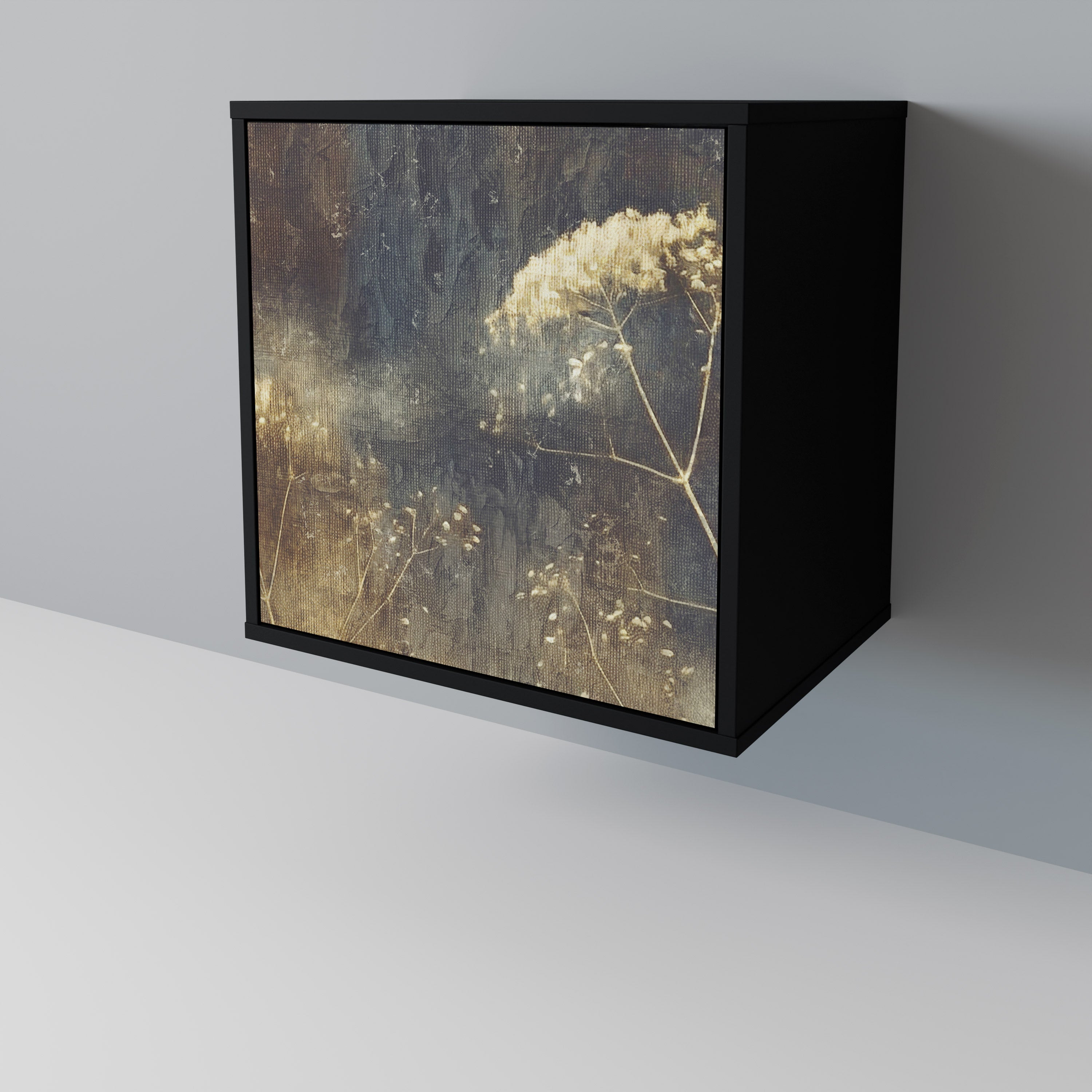 Aparador GENTLE POWER de 1 puerta en acabado negro