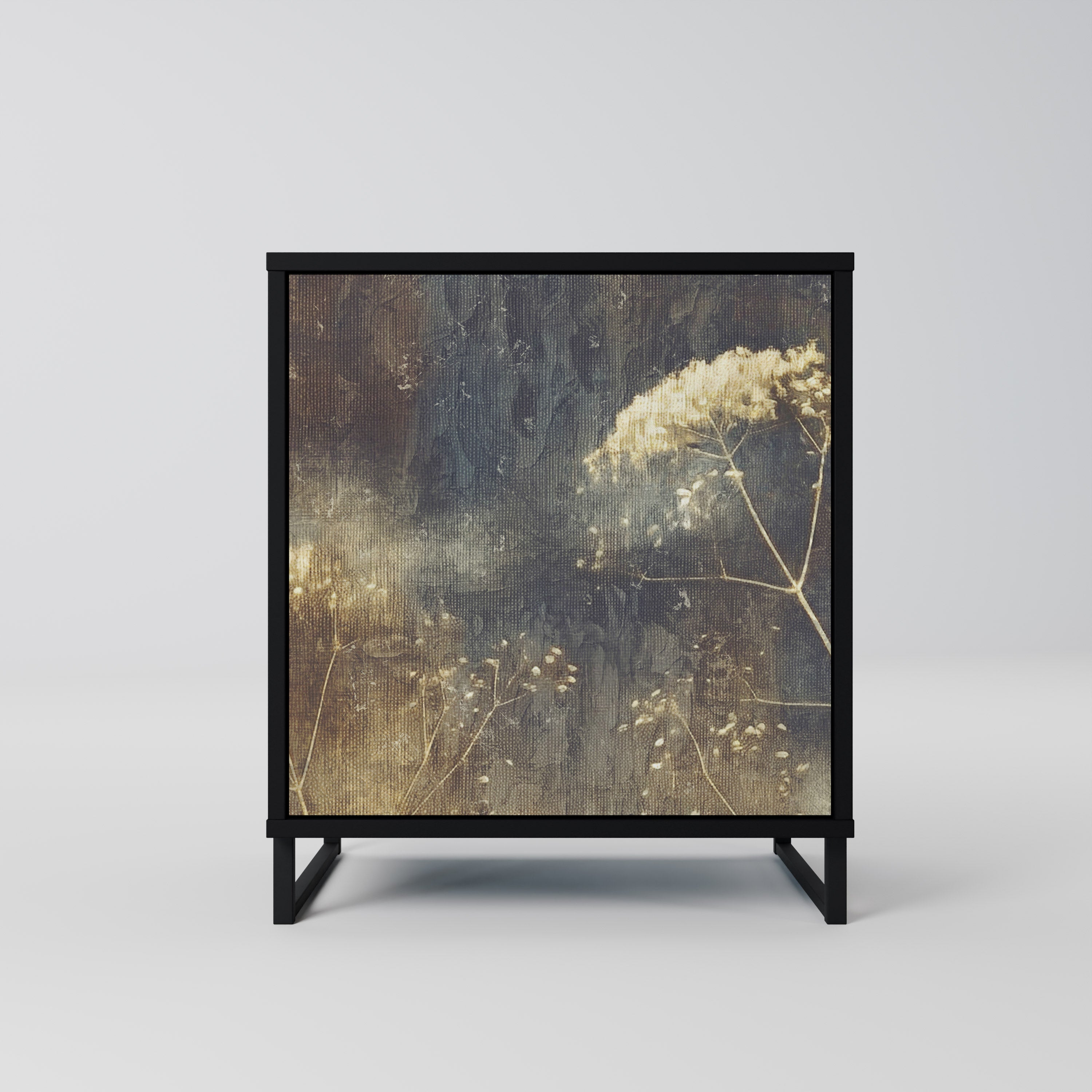 Aparador GENTLE POWER de 1 puerta en acabado negro