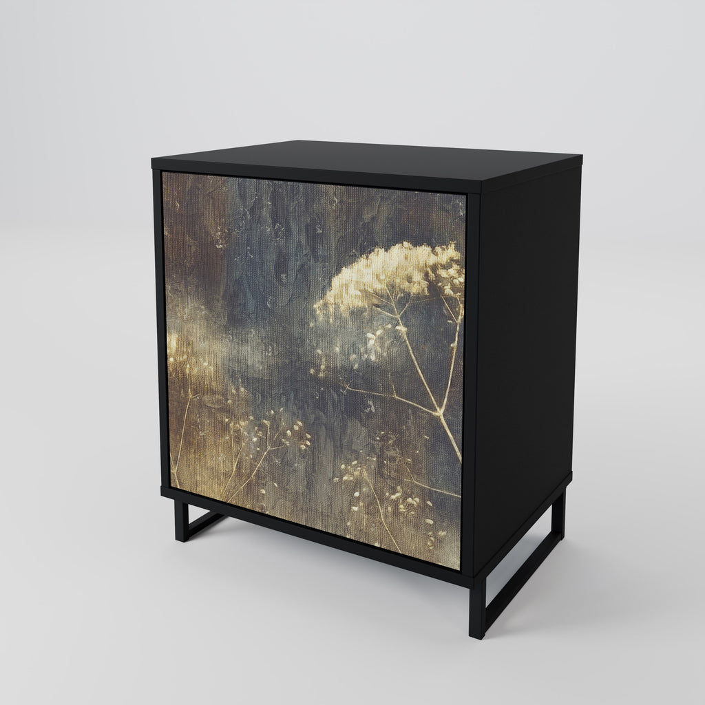 Aparador GENTLE POWER de 1 puerta en acabado negro