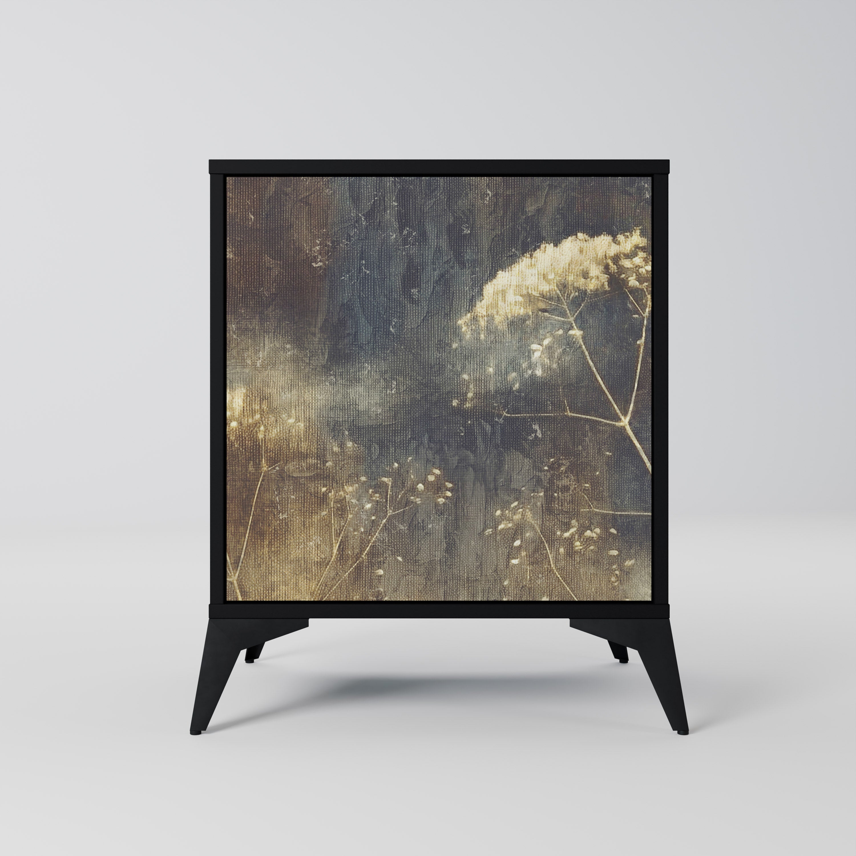 Aparador GENTLE POWER de 1 puerta en acabado negro