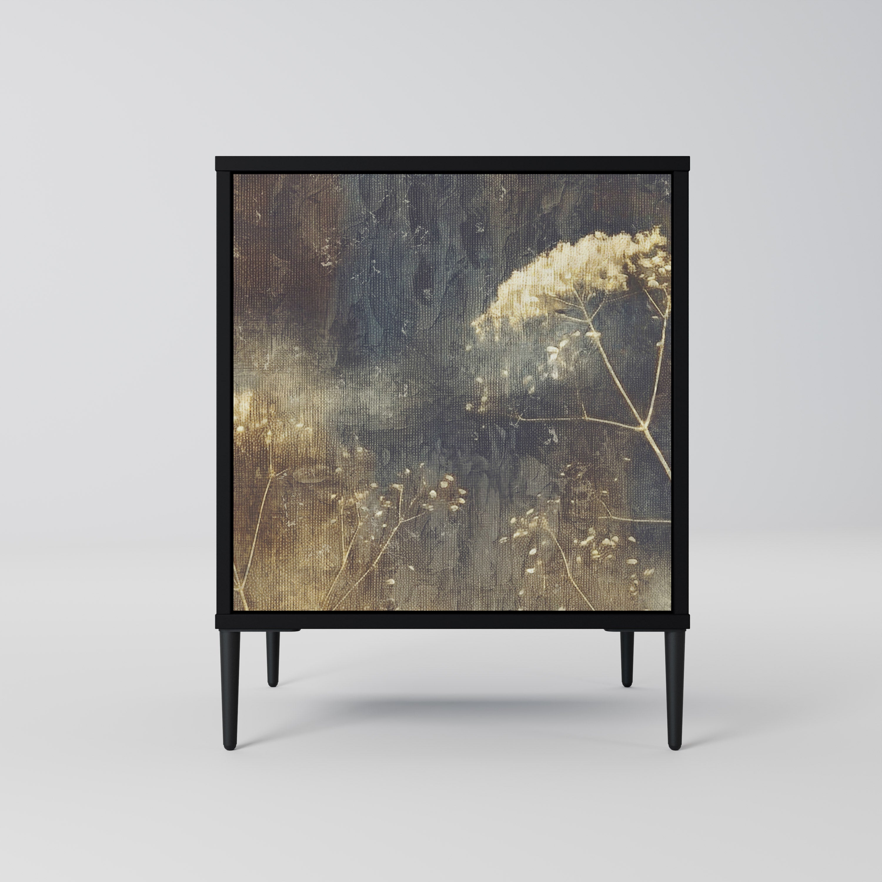 Aparador GENTLE POWER de 1 puerta en acabado negro