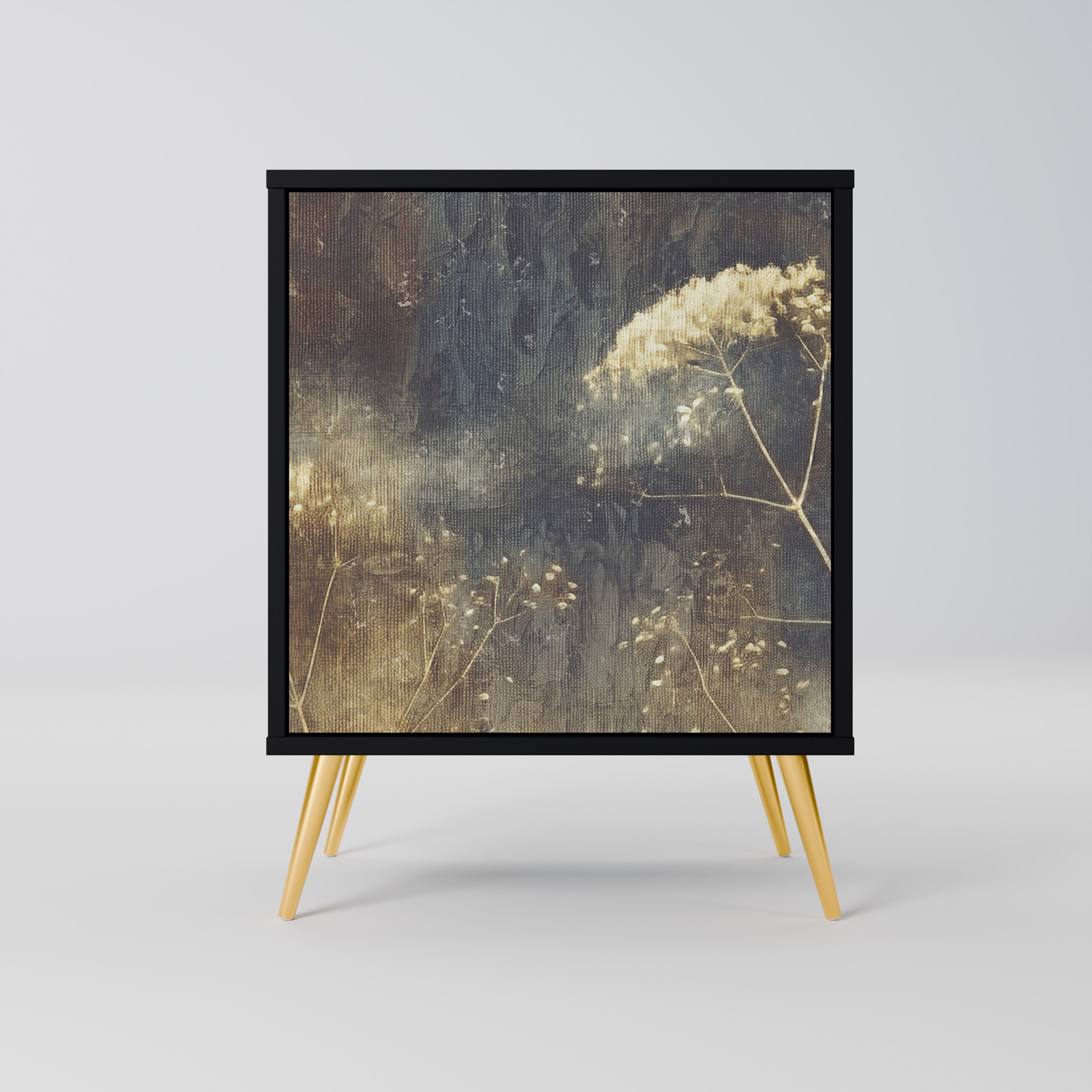 Aparador GENTLE POWER de 1 puerta en acabado negro