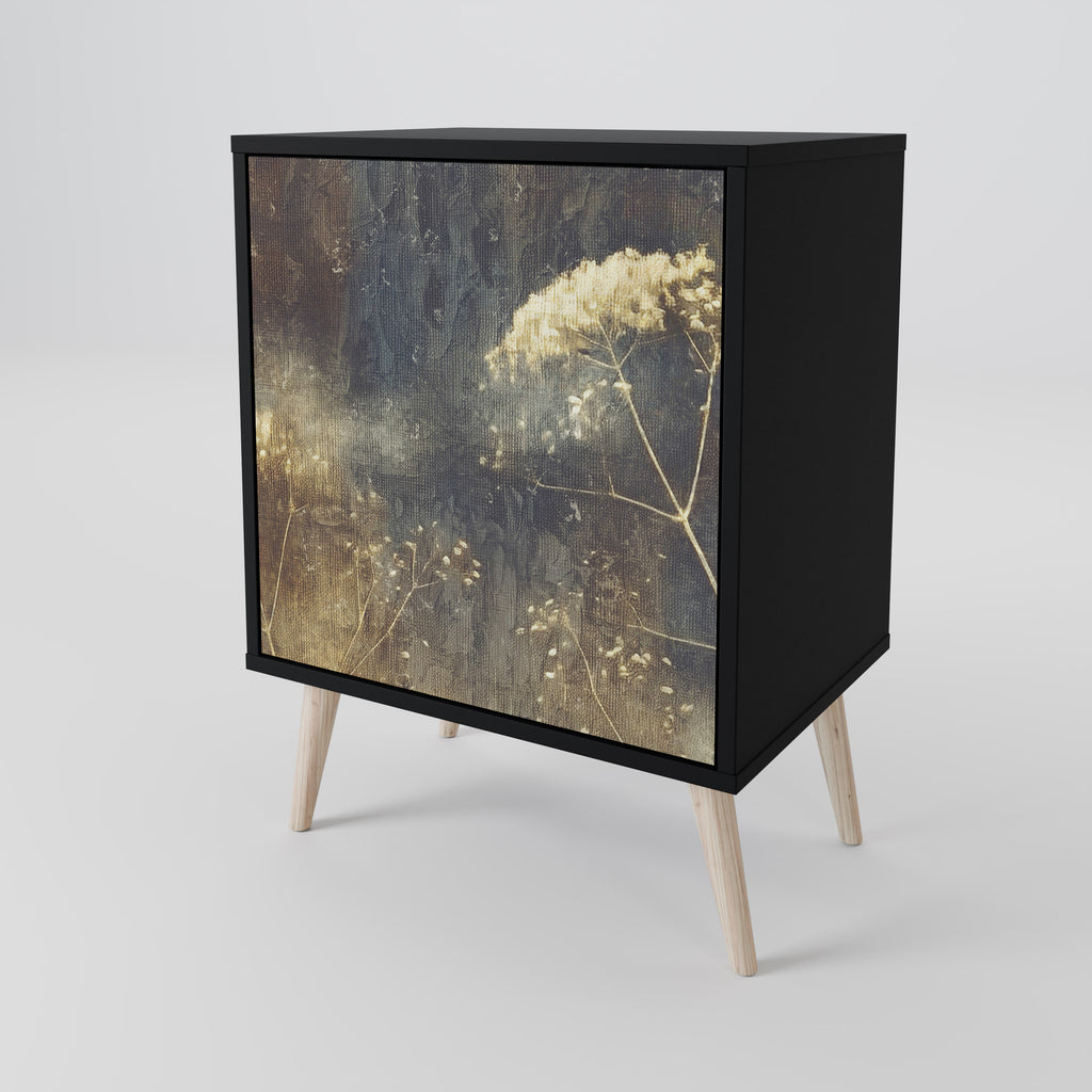 Aparador GENTLE POWER de 1 puerta en acabado negro