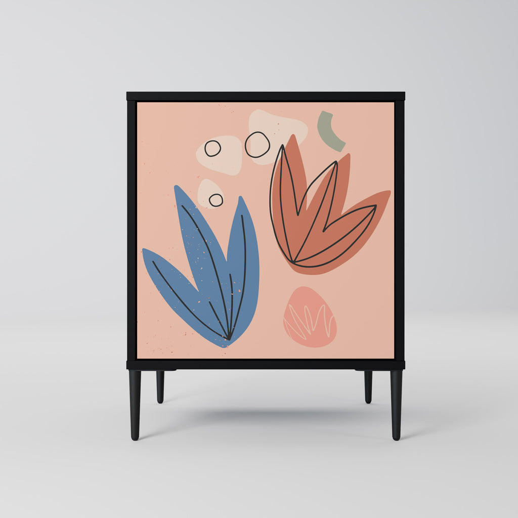 Aparador PASTEL DESTINY de 1 puerta en acabado negro