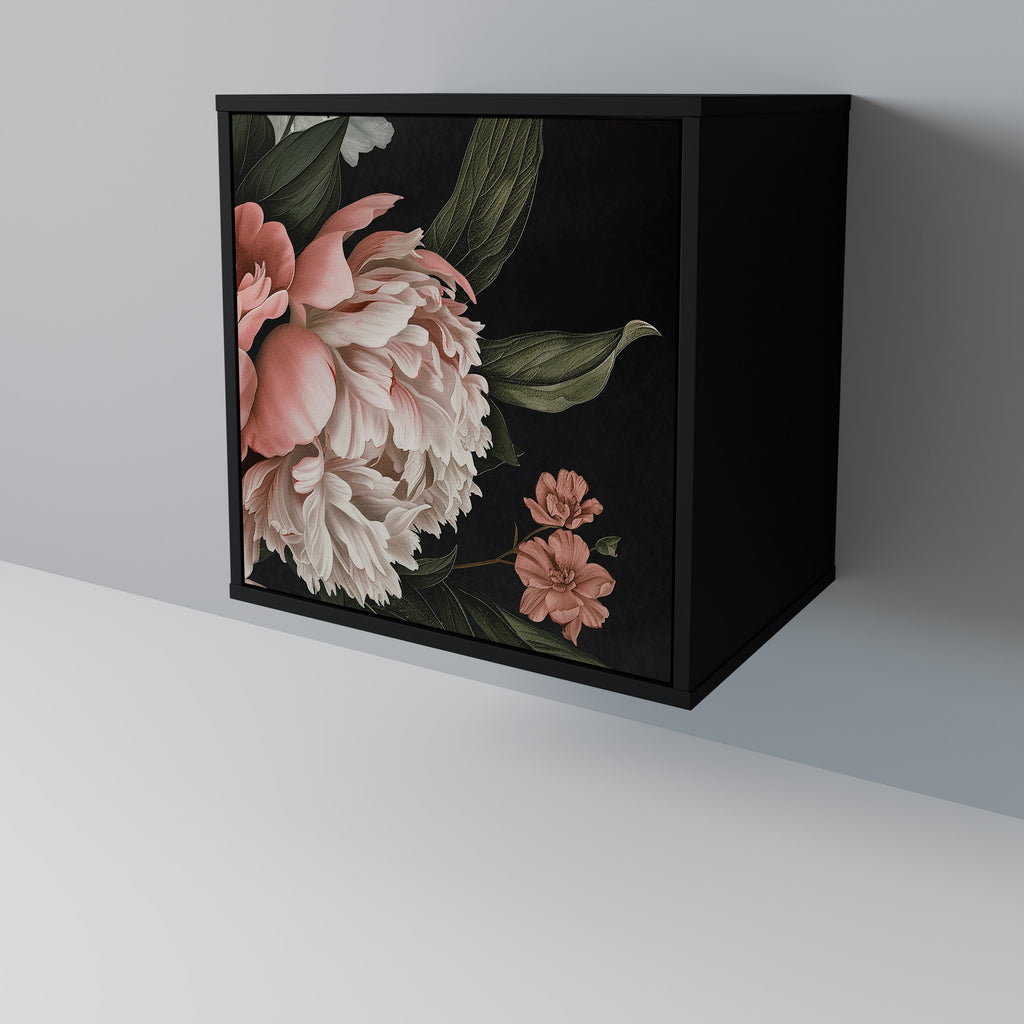 Aparador LUSH ELEGANCE de 1 puerta en acabado negro