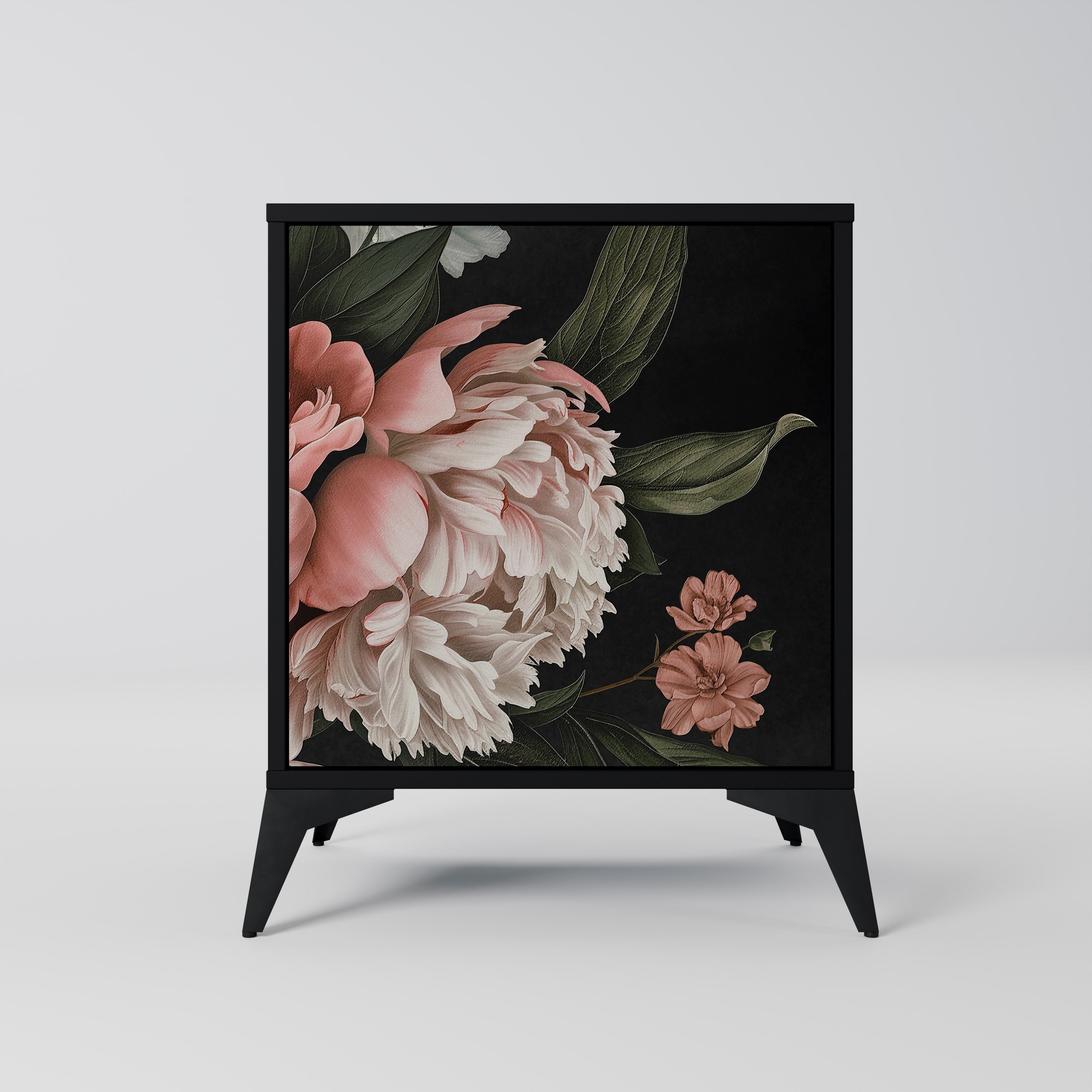 Aparador LUSH ELEGANCE de 1 puerta en acabado negro