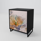 SOFTEN POPPY 1-Door Sideboard in Black Finish