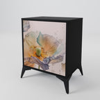 SOFTEN POPPY 1-Door Sideboard in Black Finish