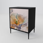 SOFTEN POPPY 1-Door Sideboard in Black Finish