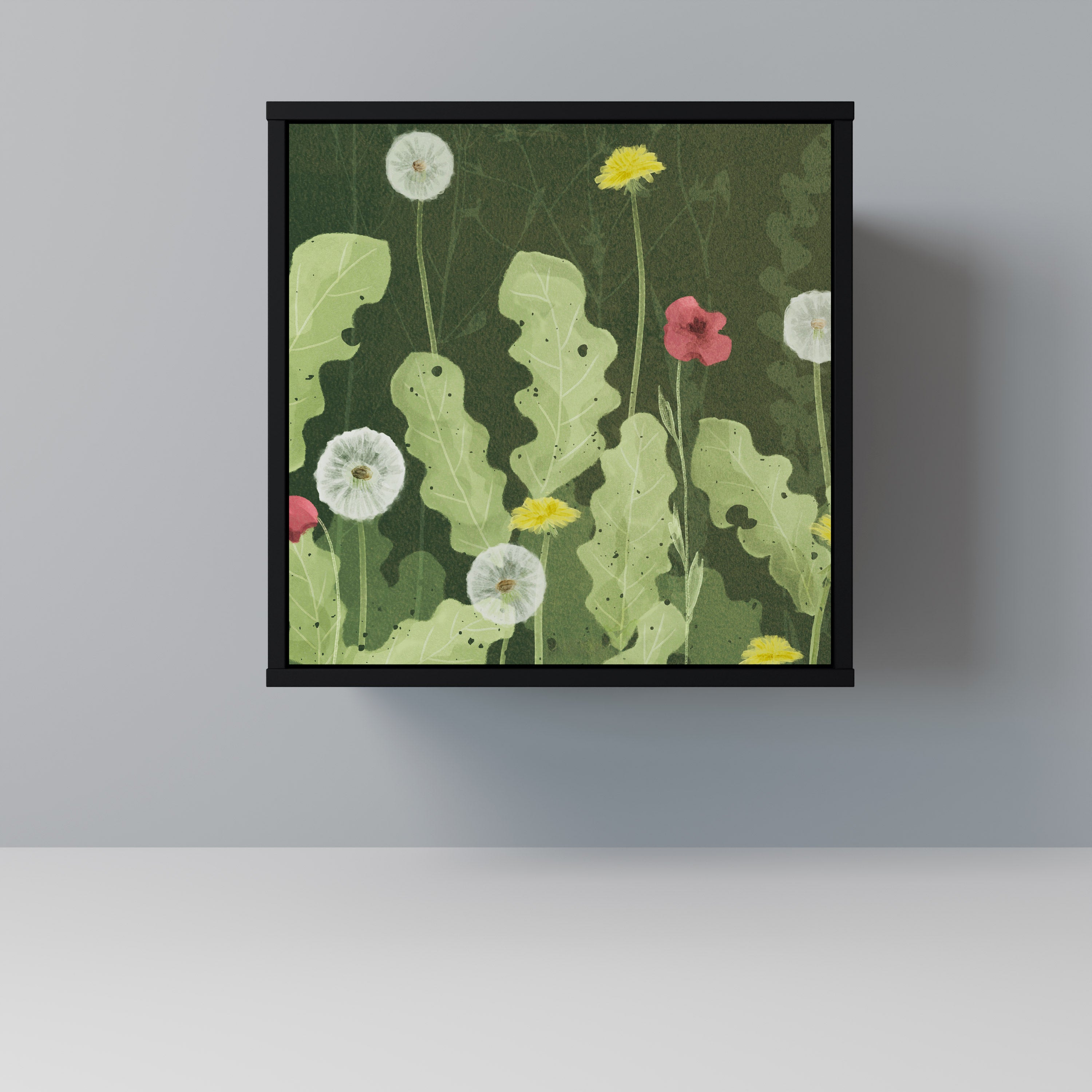 Aparador DANDELION AMUSE de 1 puerta en acabado negro