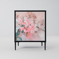 CHERRY BLOSSOM 1-Door Sideboard in Black Finish