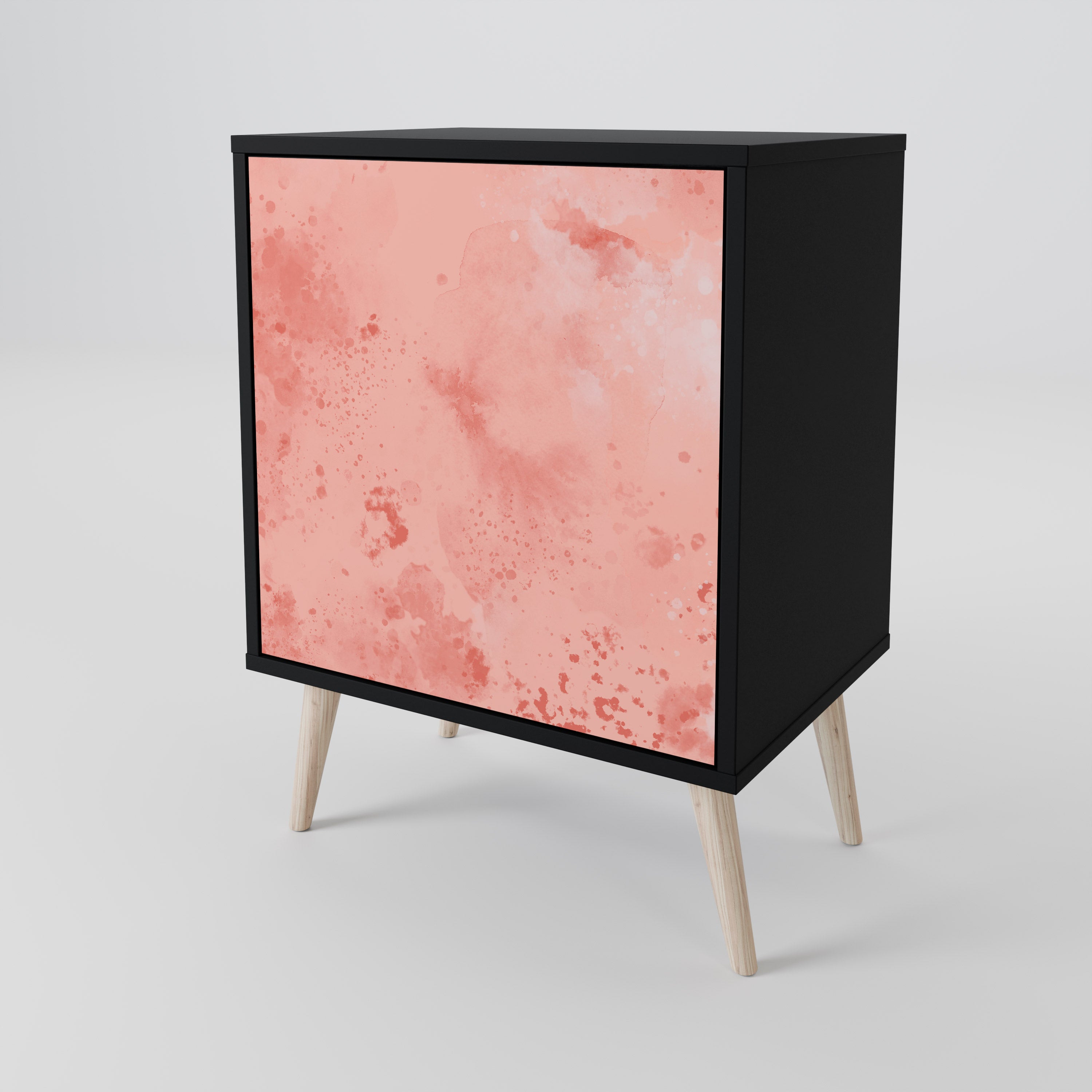 Aparador CRANE DANCE de 1 puerta en acabado negro