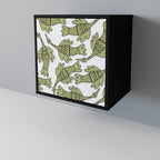 SEEDLING SONGBIRD Aparador de 1 Puerta en Acabado Negro