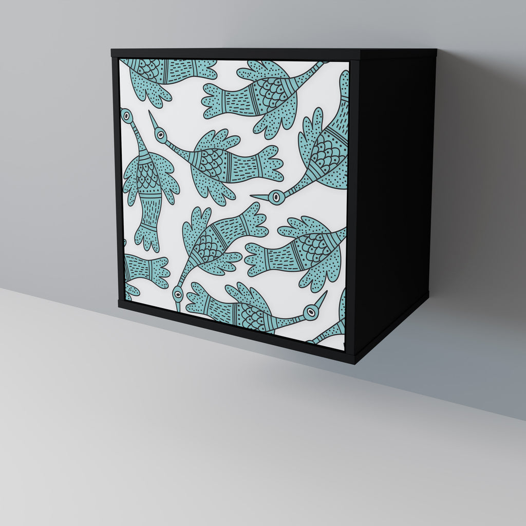 Aparador WATERSPOUT SONGIBIRD de 1 puerta en acabado negro