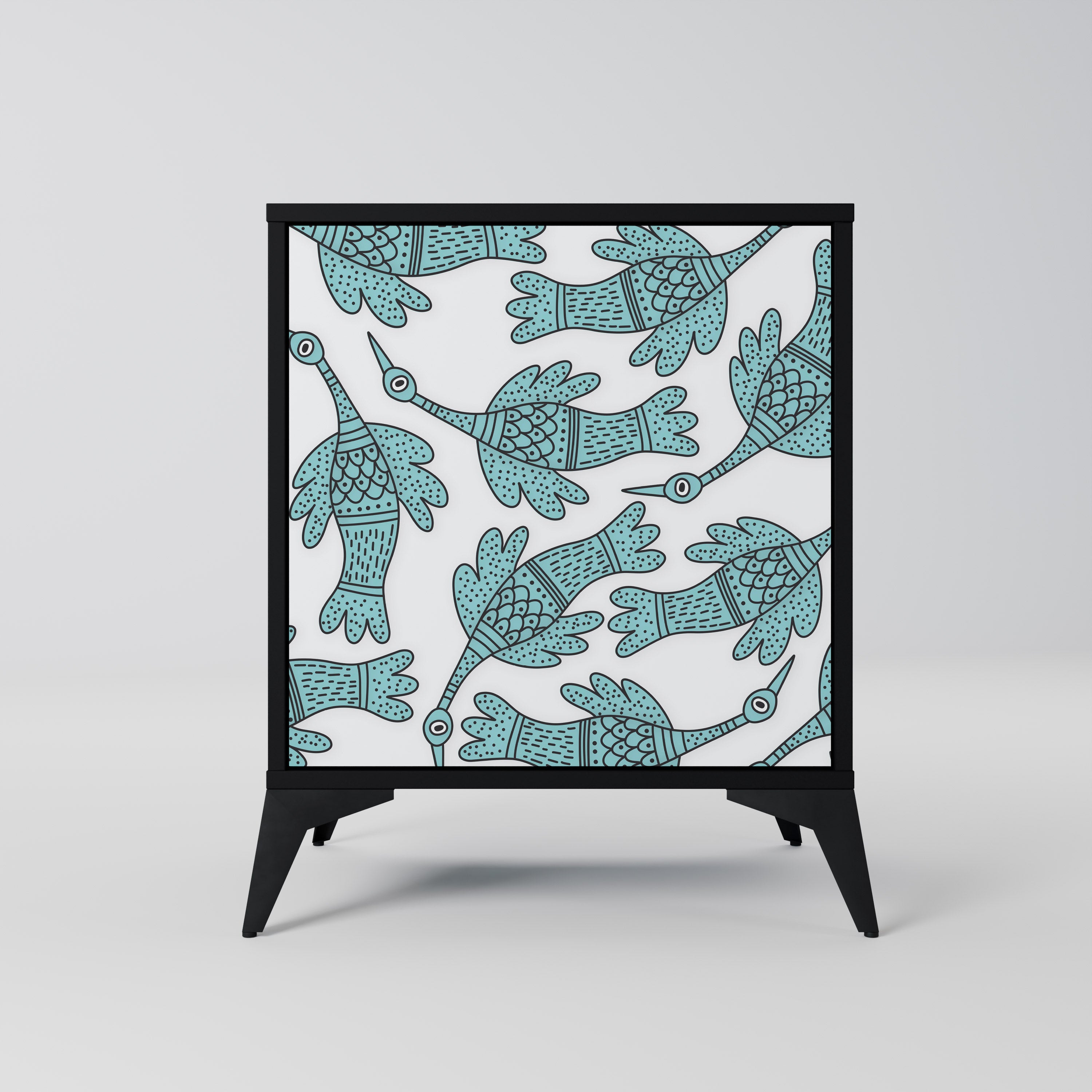 Aparador WATERSPOUT SONGIBIRD de 1 puerta en acabado negro