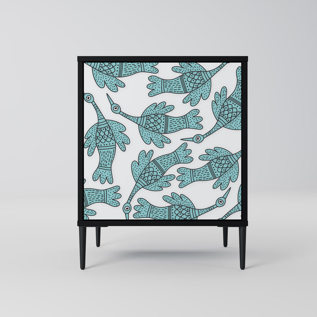 Aparador WATERSPOUT SONGIBIRD de 1 puerta en acabado negro