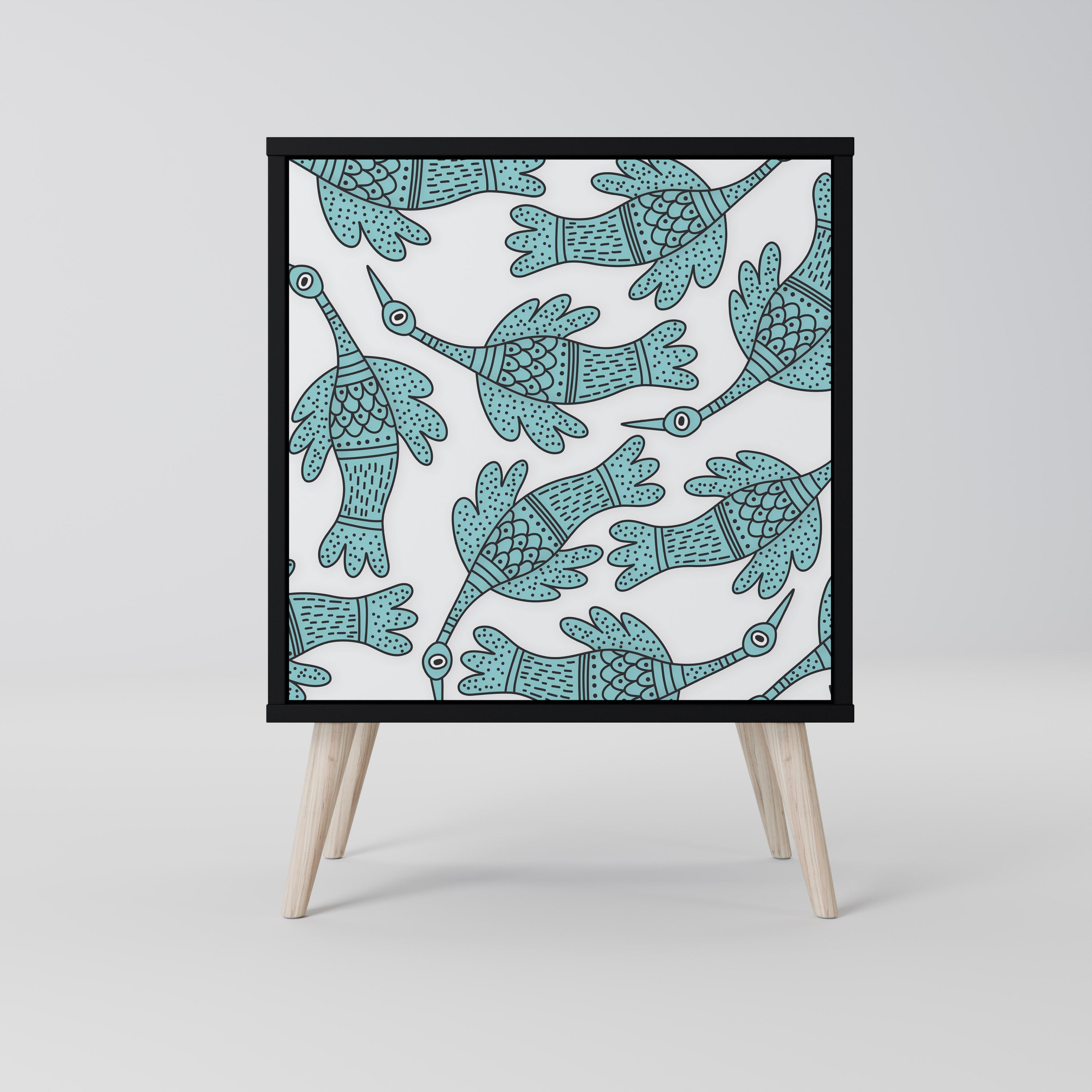 Aparador WATERSPOUT SONGIBIRD de 1 puerta en acabado negro