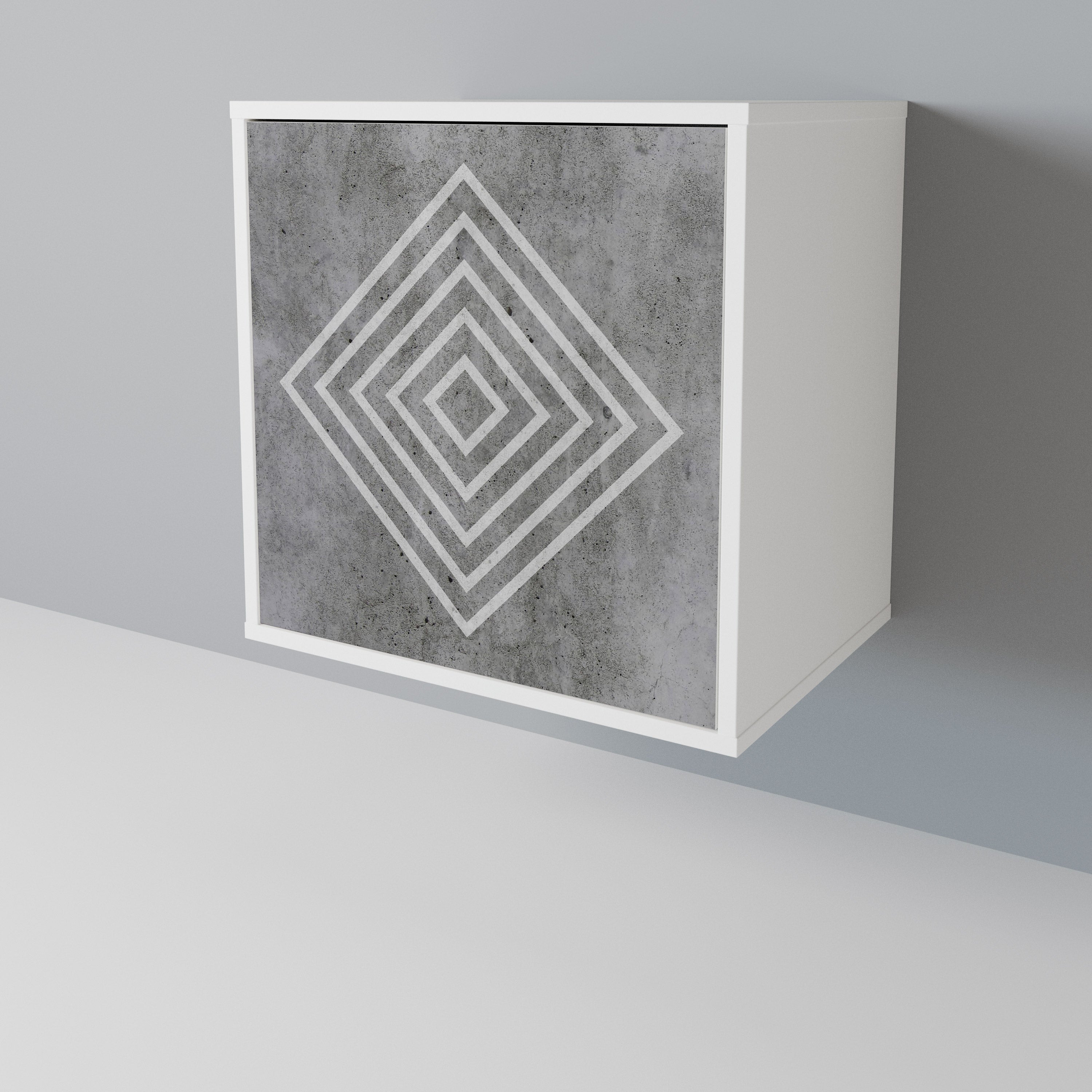 POLYGONAL ARTISTRY Aparador de 1 Puerta