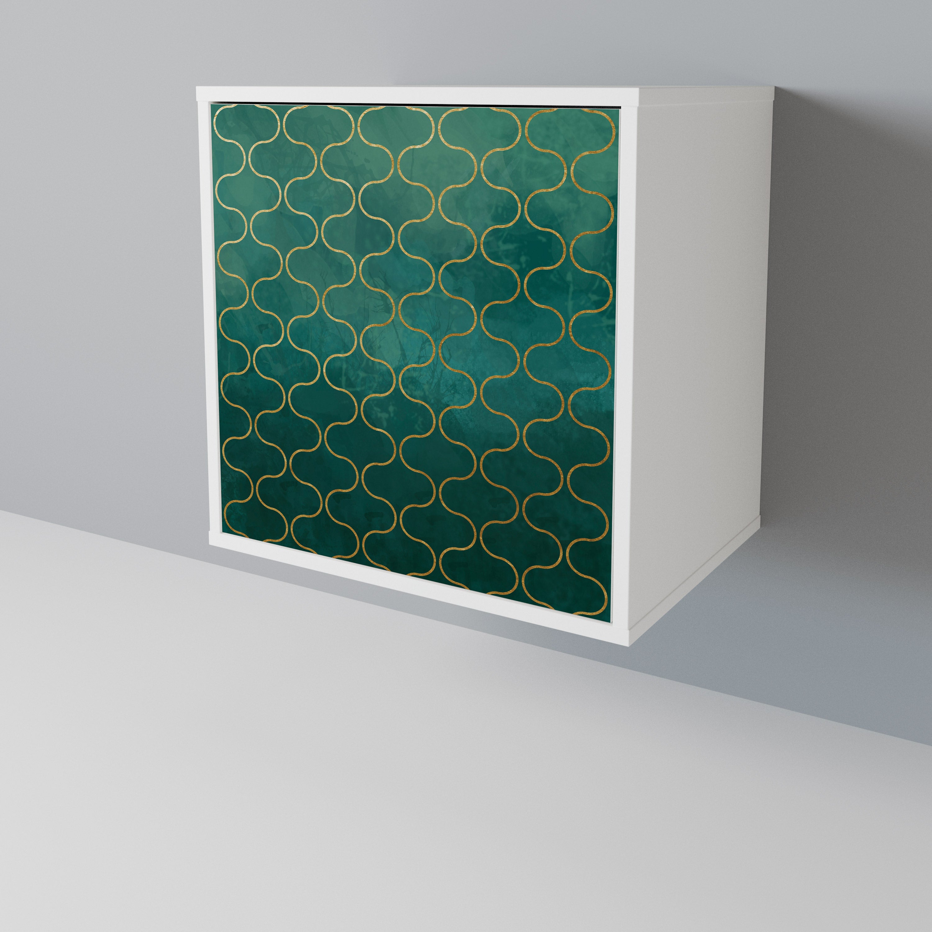 TESSELATED GREENERY Aparador de 1 Puerta